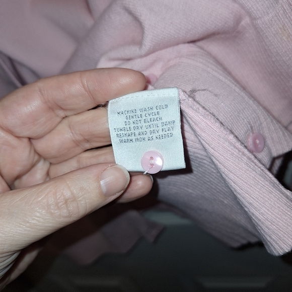 Worthington Pink V Neck Cardigan Sweater Women's 3X - Picture 3 of 4
